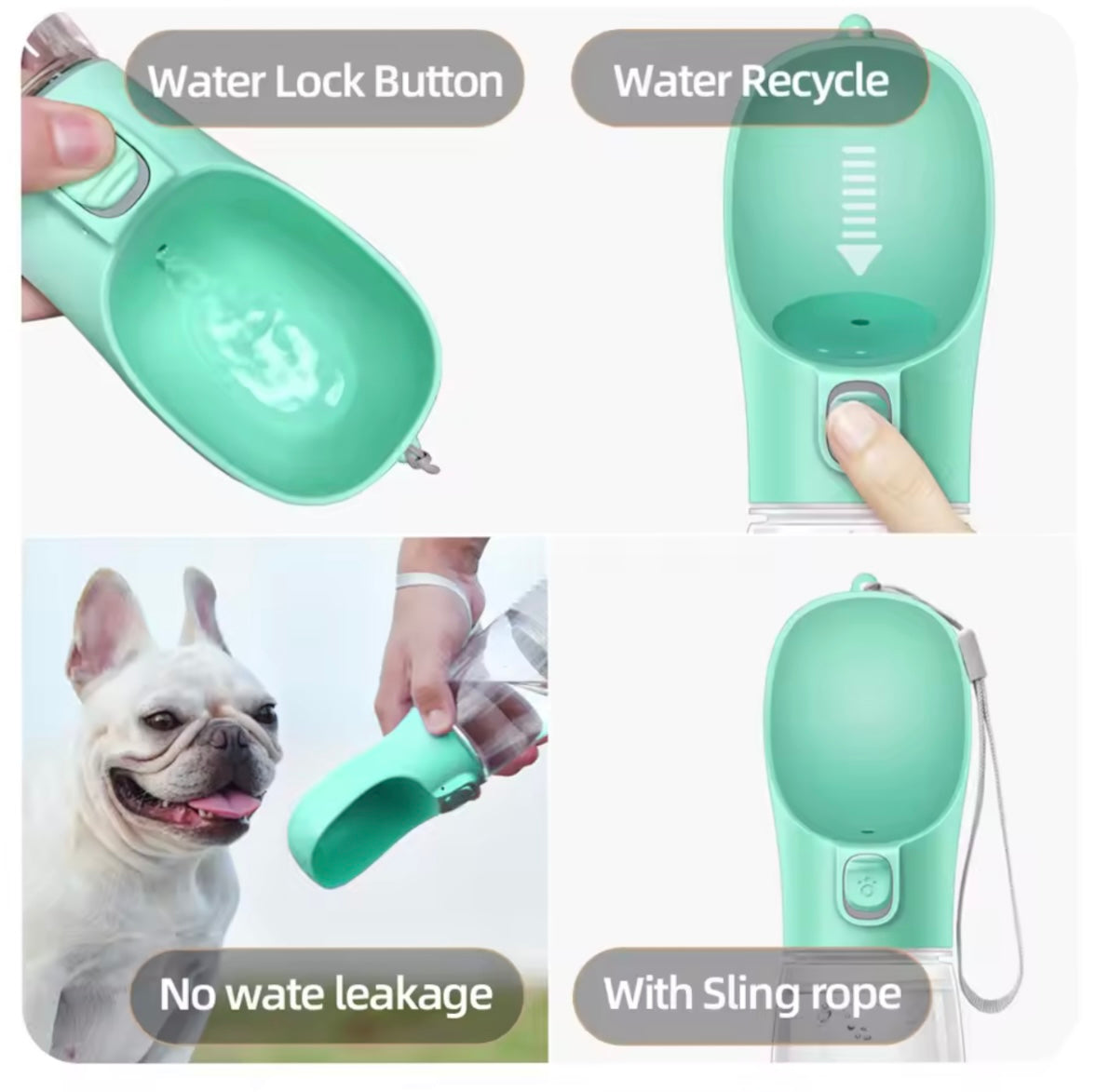 SipPup™ Portable Dog Water Bottle – Leakproof & Travel Friendly