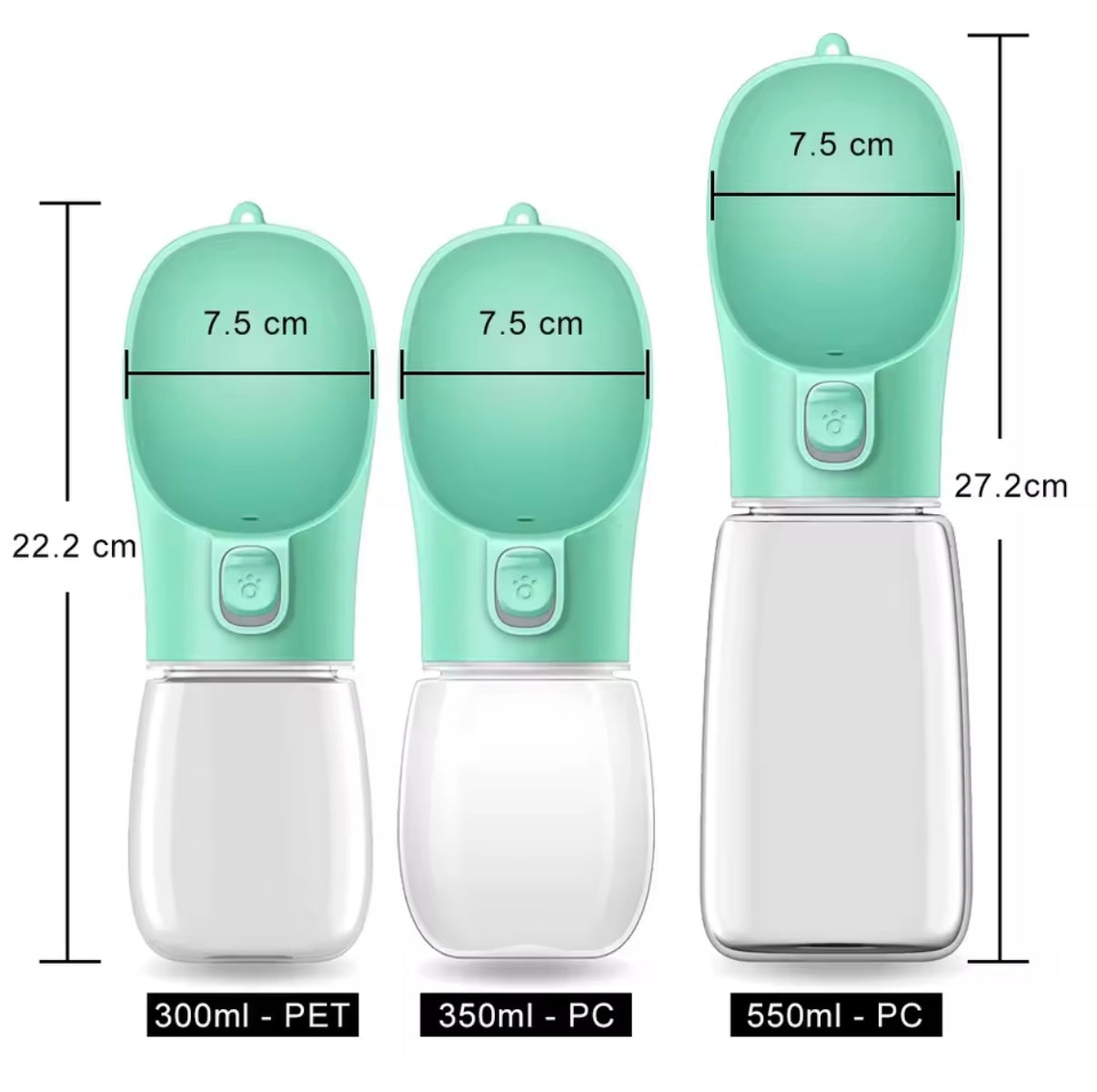 SipPup™ Portable Dog Water Bottle – Leakproof & Travel Friendly